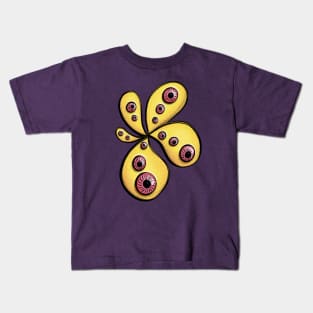 Weird Eye Monster Pink Eyes Kids T-Shirt